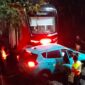 Taksi mogok menjadi penyebab kecelakaan kereta Argo Bromo Anggrek menabrak KRL di Stasiun Bekasi Timur