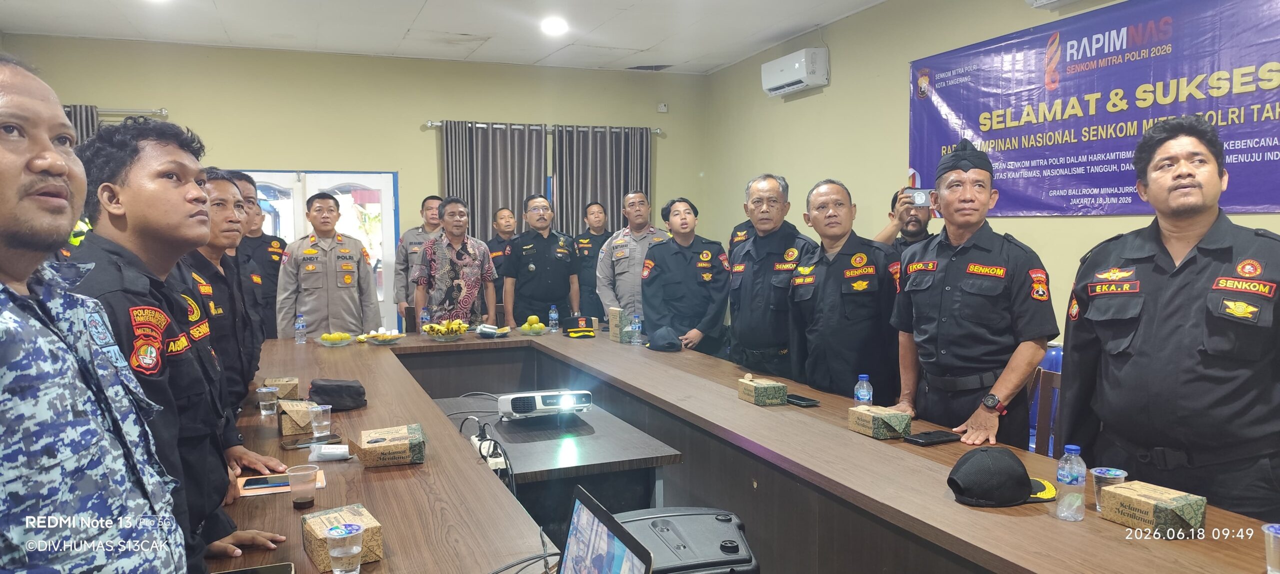 RAPIMNAS 2026 Senkom Mitra Polri di Tangerang dihadiri Kakorbinmas Irjen Pol Mardiyono bahas kamtibmas dan lawan hoaks