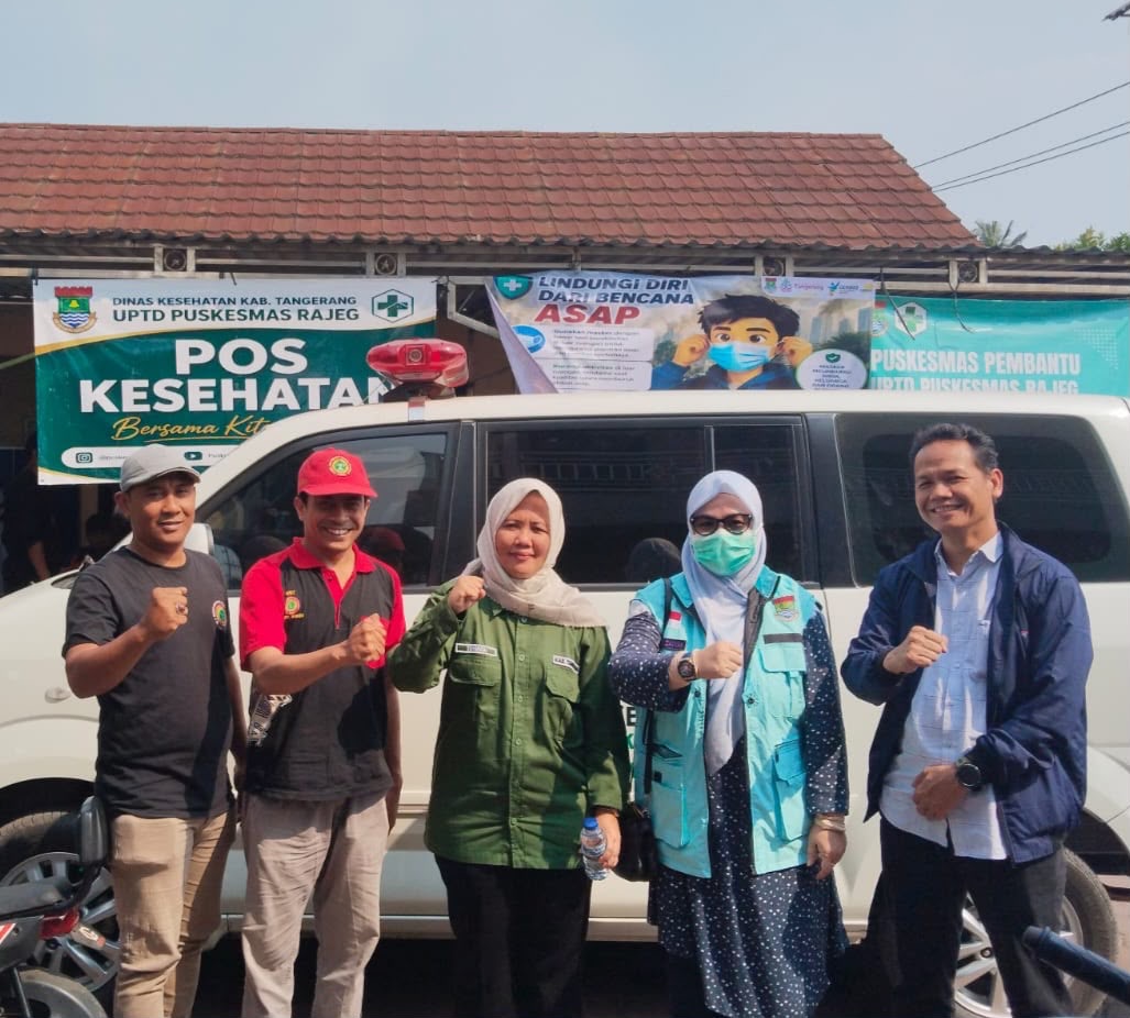 Tim DPD PPNI Kabupaten Tangerang bersama petugas Puskesmas Rajeg
