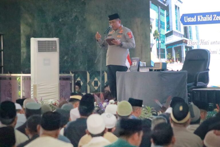 Kapolresta Tangerang pidato saat peringatan Hari Bhayangkara ke-80 di Masjid Al-Amjad