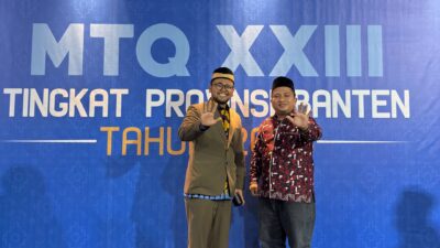 Rahmat Hidayat bersama tokoh lain di penutupan MTQ XXIII Banten 2026