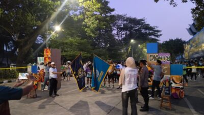 Peserta Parinkraf Fun Run 2026 UMT berkumpul di Stadion Benteng Reborn Kota Tangerang