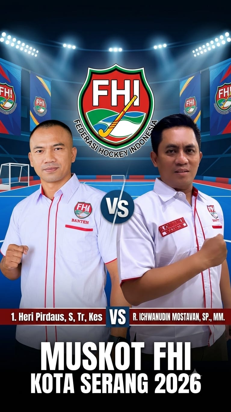 Dua kandidat Ketua Umum FHI Kota Serang 2026 Heri Firdaus dan Ichwanudin Mostavan