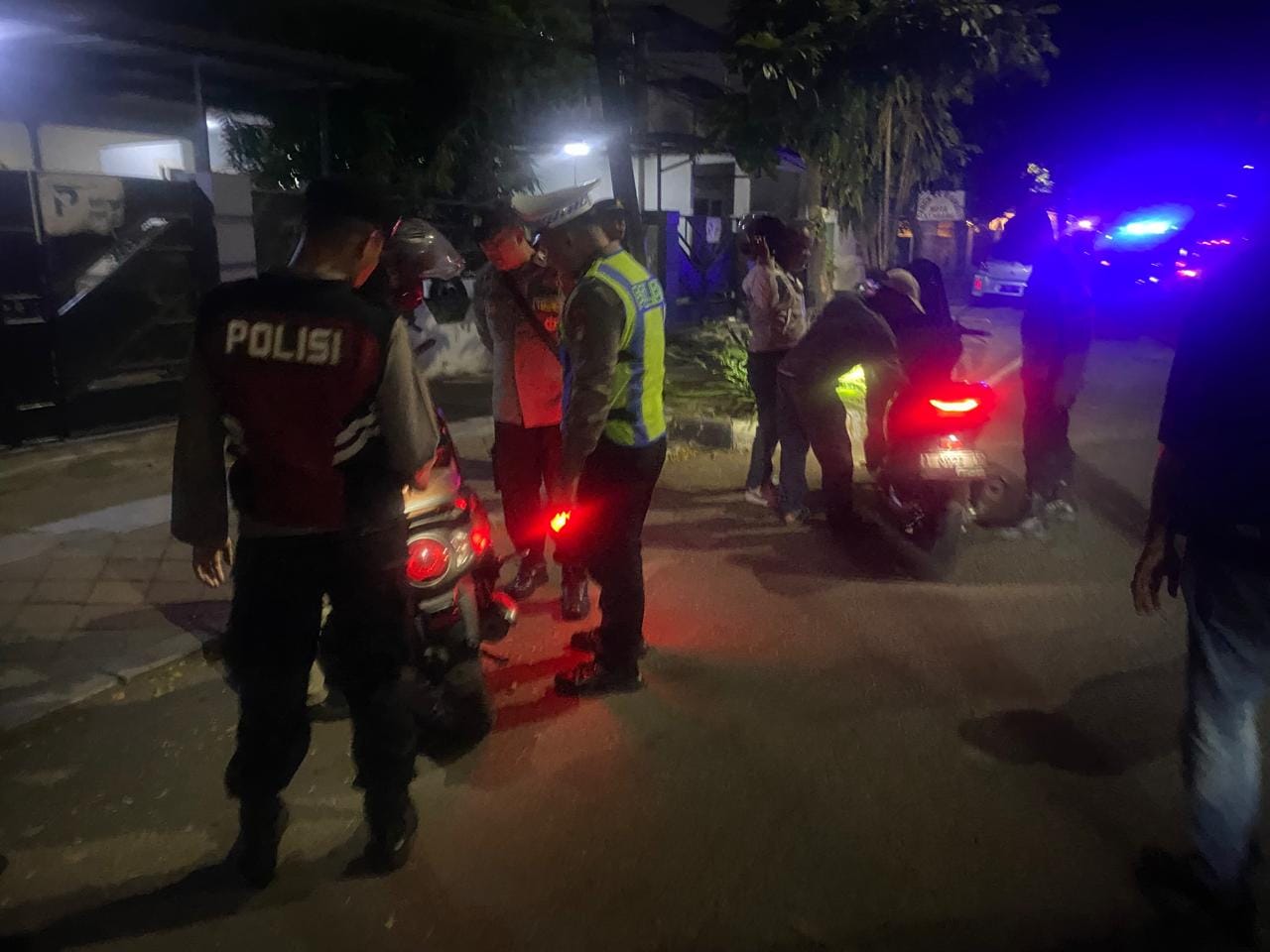 Razia stasioner Polsek Tangerang saat Patroli Cipta Kondisi Jaga Jakarta
