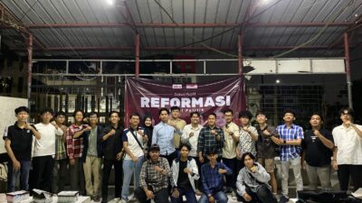 Mahasiswa BEM Banten Bersatu dan BEM SI diskusi Reformasi Partai Politik