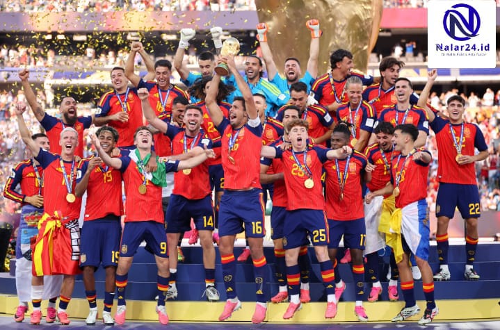 Selebrasi juara Spanyol Piala Dunia 2026