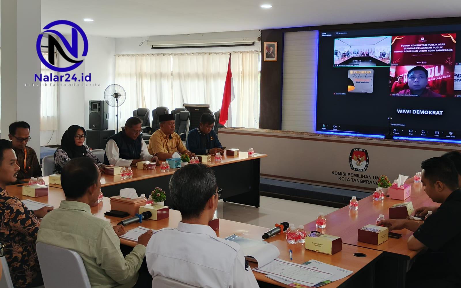 kpu kota tangerang gelar konsultasi publik hybrid
