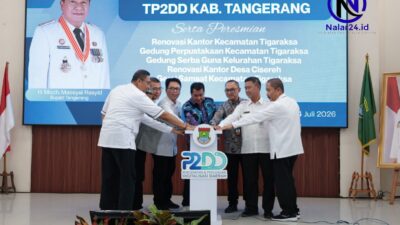 bupati maesyal rasyid resmikan fasilitas publik tigaraksa tp2dd