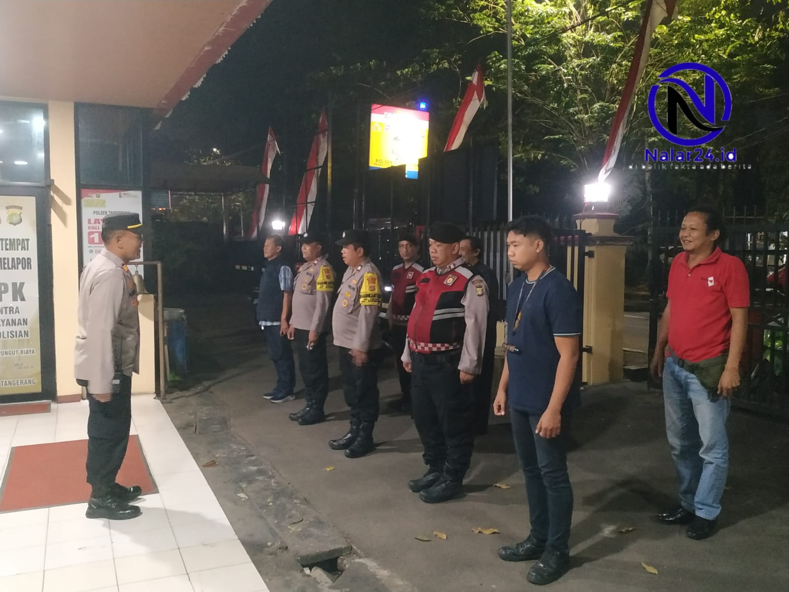 wakapolsek tangerang beri arahan patroli jaga jakarta
