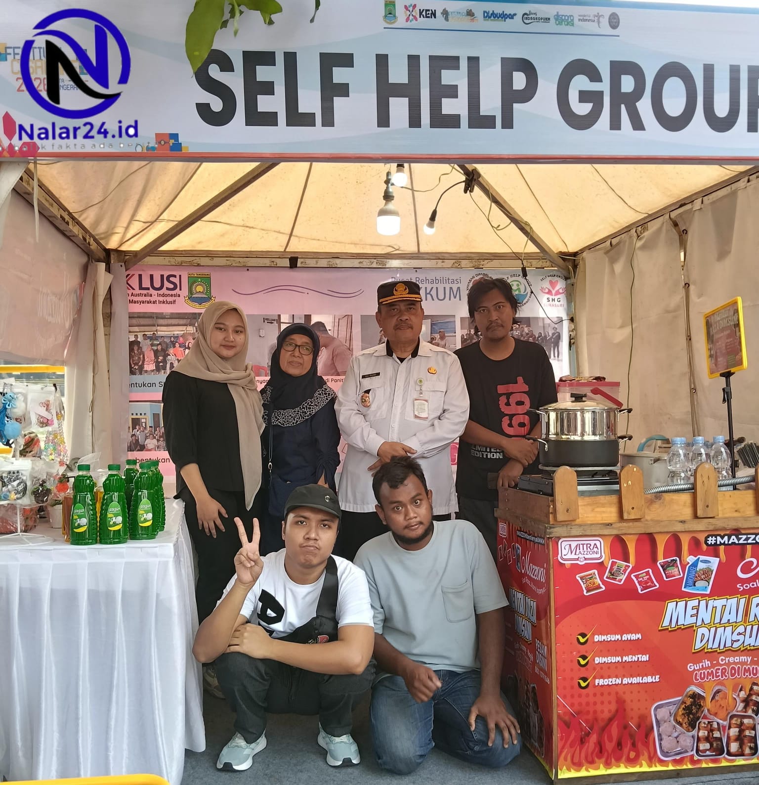 Stand Self Help Group SHG di Festival Cisadane 2026 bersama Suli Rosadi, S.Sos Disperindagkopukm