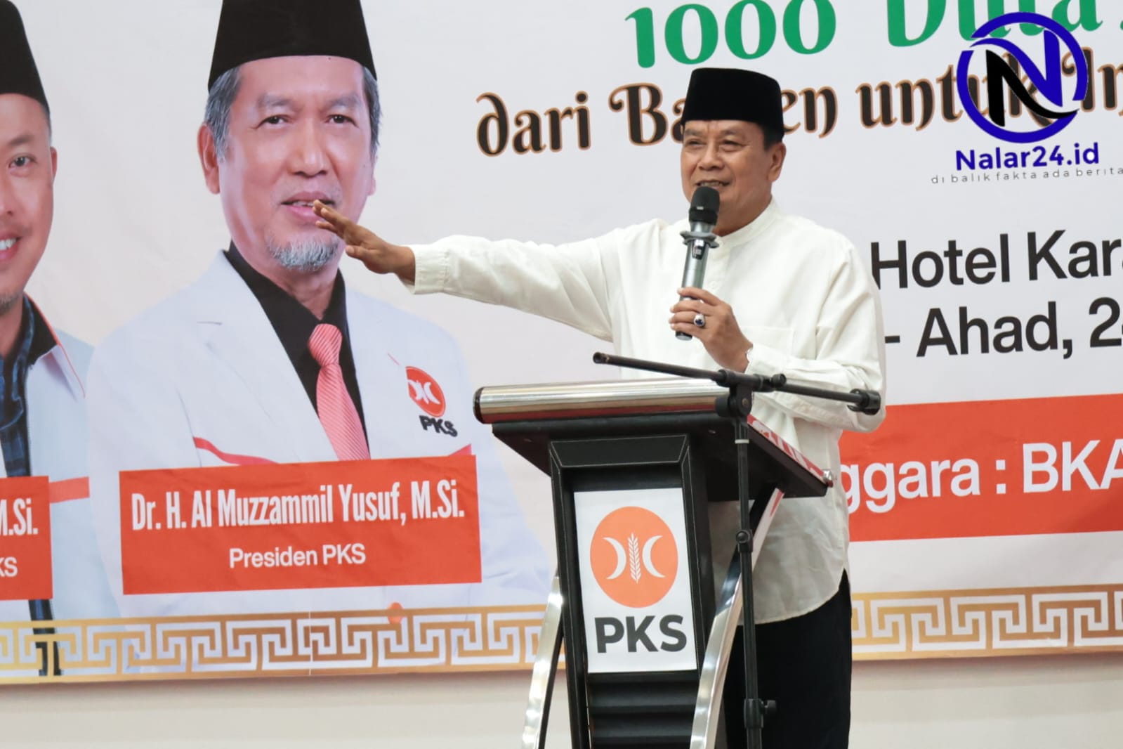 Bupati Tangerang Moch Maesyal Rasyid memberikan sambutan pada acara penutupan Q-IMPACT Banten