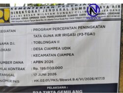 P3-TGAI Rp195 Juta di Ciampea Udik Digenjot, Distribusi Air ke Lahan Pertanian Jadi Prioritas