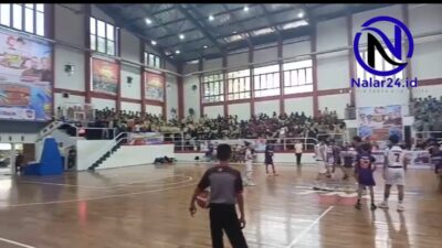 Pertandingan basket Porseni 2026 di GOR Tangerang