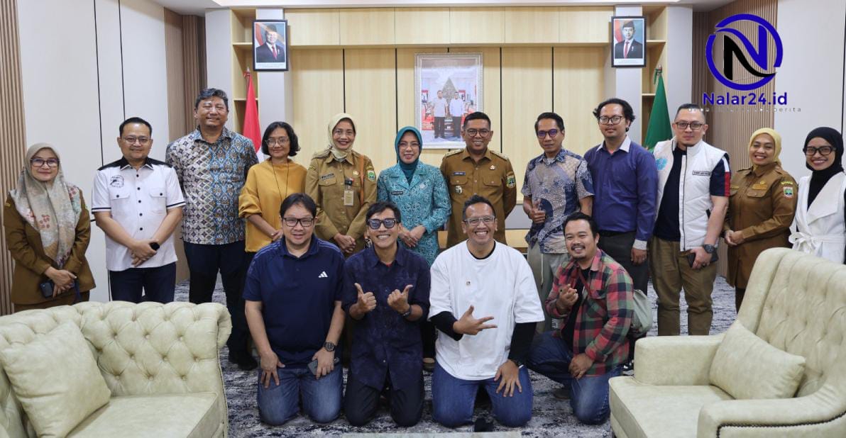 audiensi andra soni lumbung dongeng nuswantara kantor gubernur banten serpong