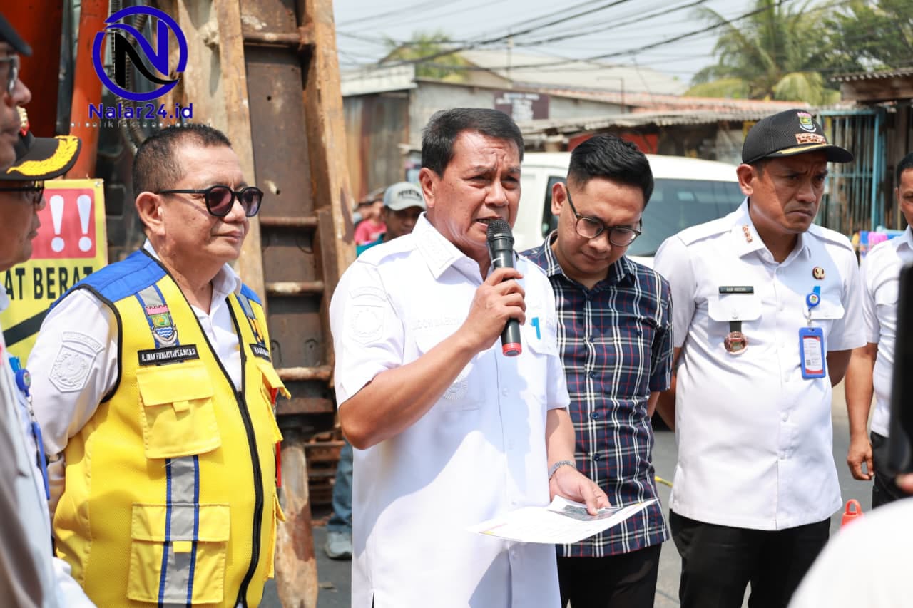 bupati maesyal rasyid groundbreaking rekonstruksi jalan cadas sepatan gardu tanah merah