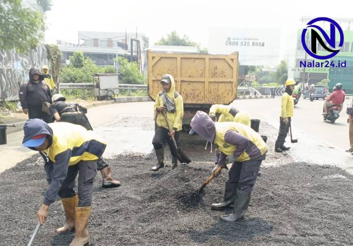 perbaikan jalan pupr kota tangerang m toha