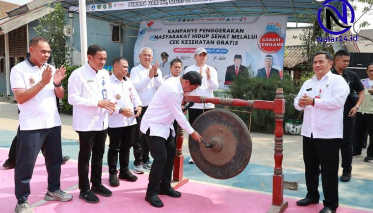 bupati maesyal pukul gong ckg tangerang`