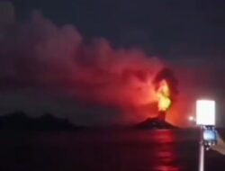Gunung Anak Krakatau Erupsi, Kapal Merak-Bakauheni Diimbau Waspada dan Jaga Jarak 5 NM