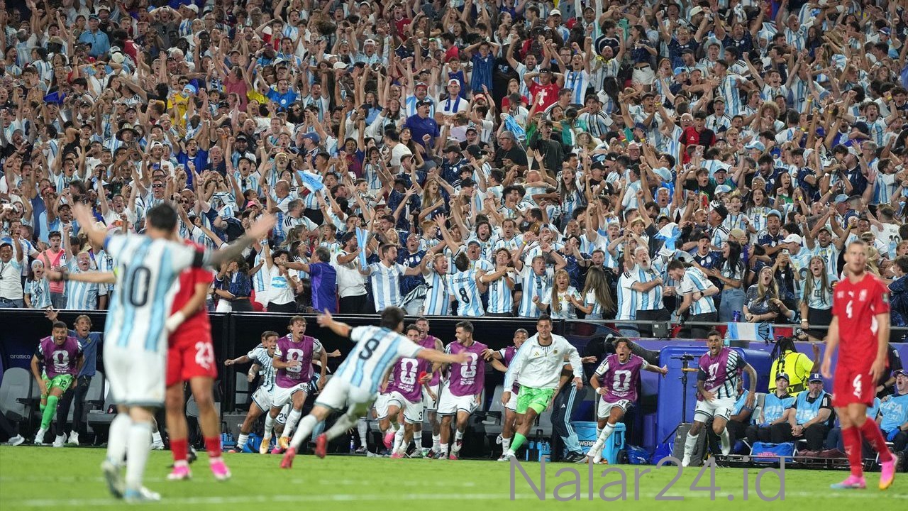 Reaksi pemain Argentina usai lolos ke semifinal di tengah tudingan keberpihakan FIFA