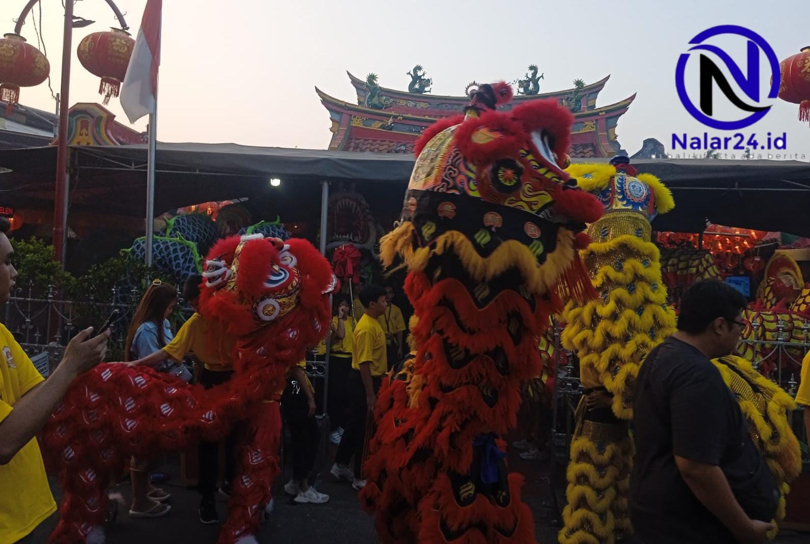 atraksi liong barongsai kwan im tangerang