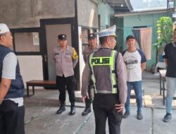 Polsek Tangerang Amankan Selebrasi Penyerahan Hadiah AQUVIVA di Alun-alun Kota Tangerang