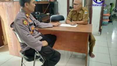Kapolsek Cimarga AKP Pipih Iwan Hermansyah silaturahmi ke Kantor Desa Cimarga