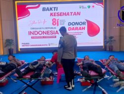 Sambut HUT RI Ke-81, Polres Metro Tangerang Kota Gelar Bakti Kesehatan, Bazar Murah dan Makan Gratis