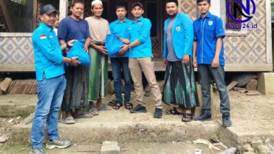 Isi HUT RI Ke-81 dengan Aksi Nyata, KNPI Pandeglang Salurkan Air Bersih dan Sembako