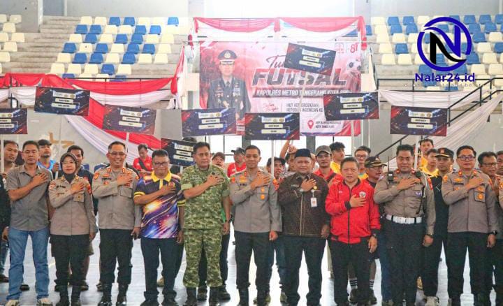Forkopimda tangerang buka turnamen futsal hut ri 81