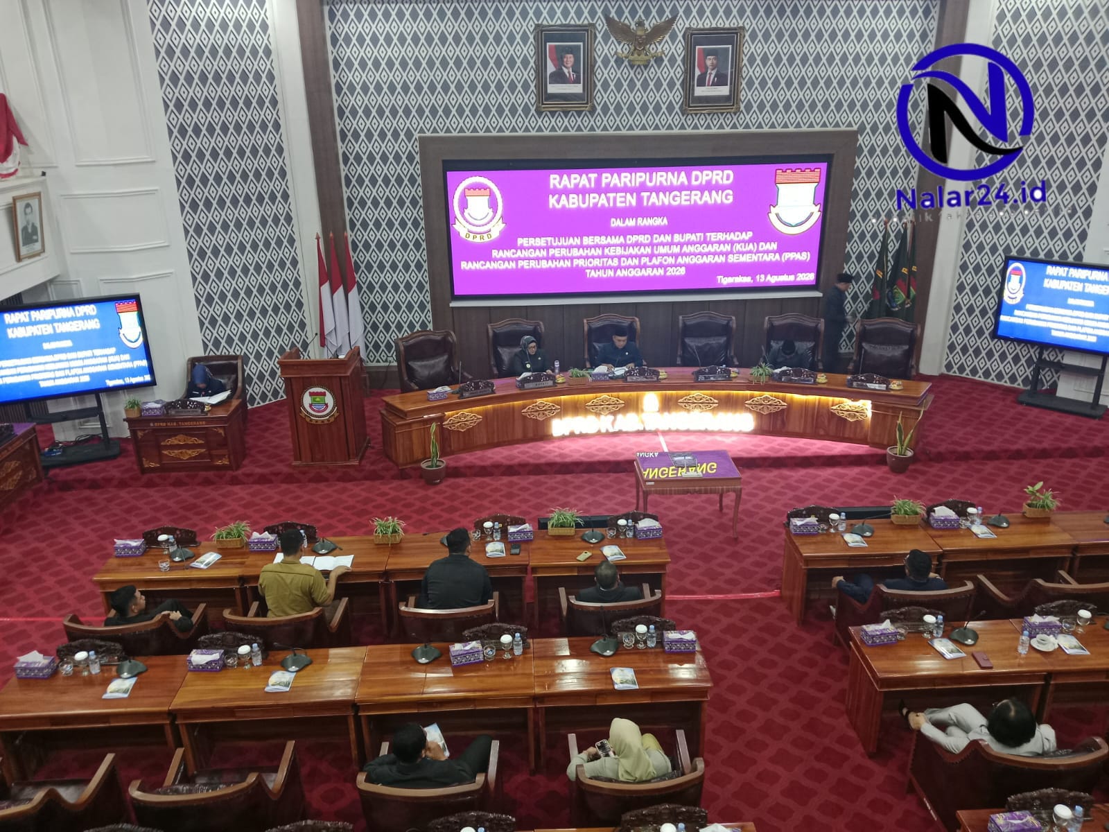 pimpinan dprd tangerang paripurna perubahan anggaran 2026`