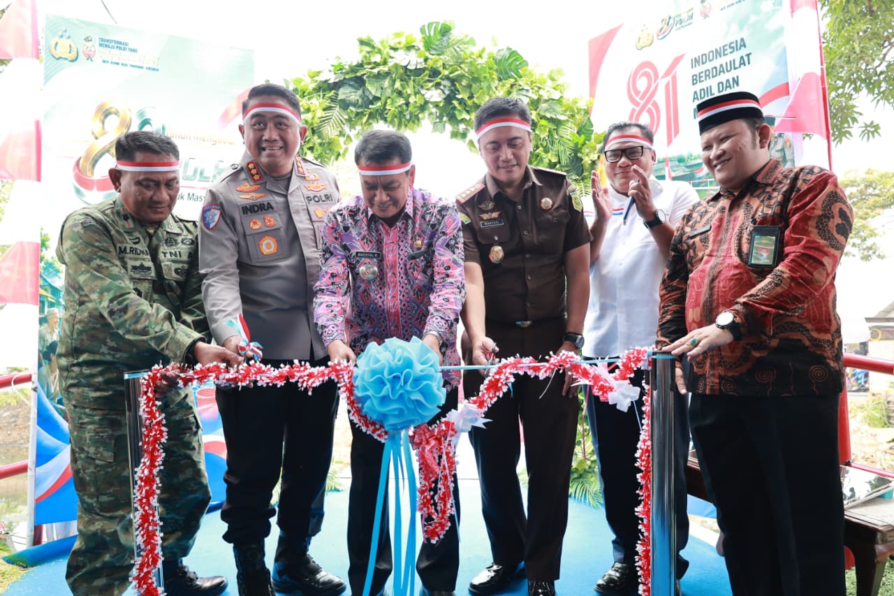 peresmian jembatan garuda merah putih bupati tangerang tni polri`
