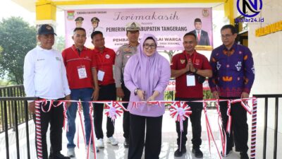 Donor Darah, Tanam Pohon Hingga Resmikan Balai Warga Warnai HUT RI 81 di Sodong Village