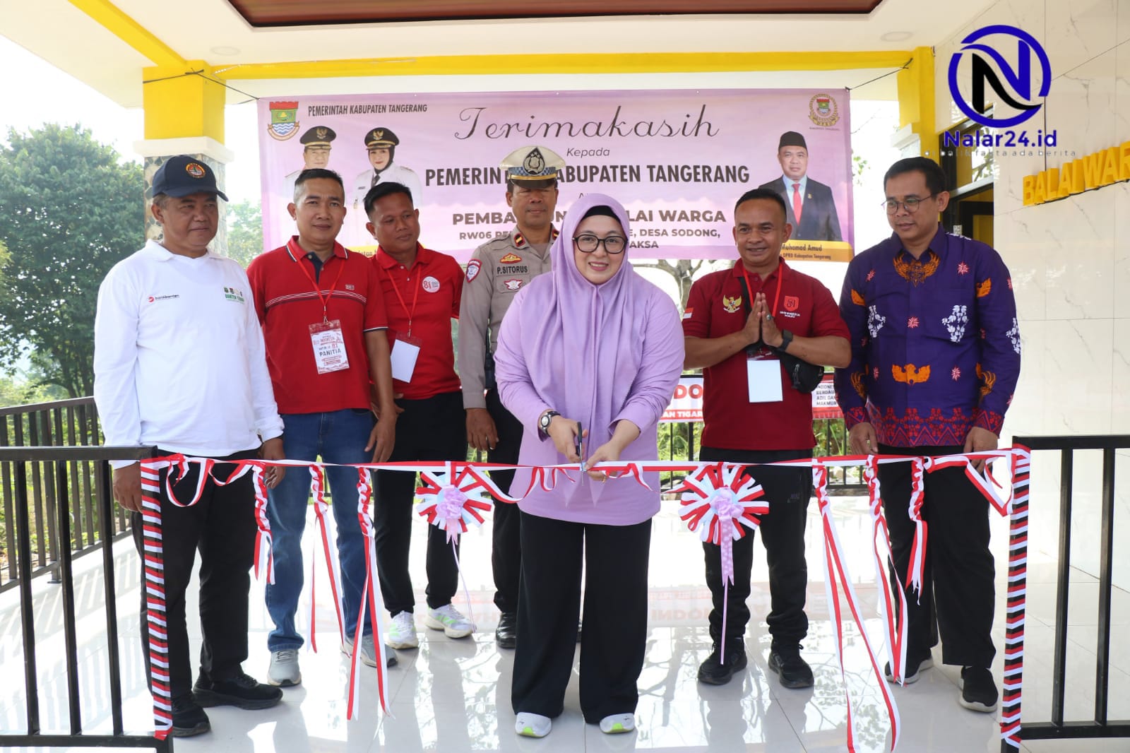 wabup intan resmikan balai warga sodong village hut ri 81