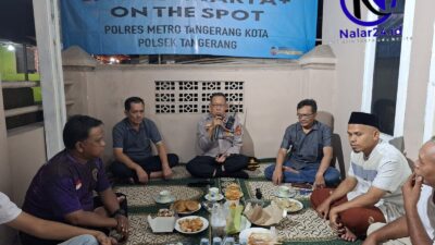 Kompol Suyatno Ngopi Bareng Warga Sukasari, Bahas Keamanan Malam Hingga Cegah Tawuran