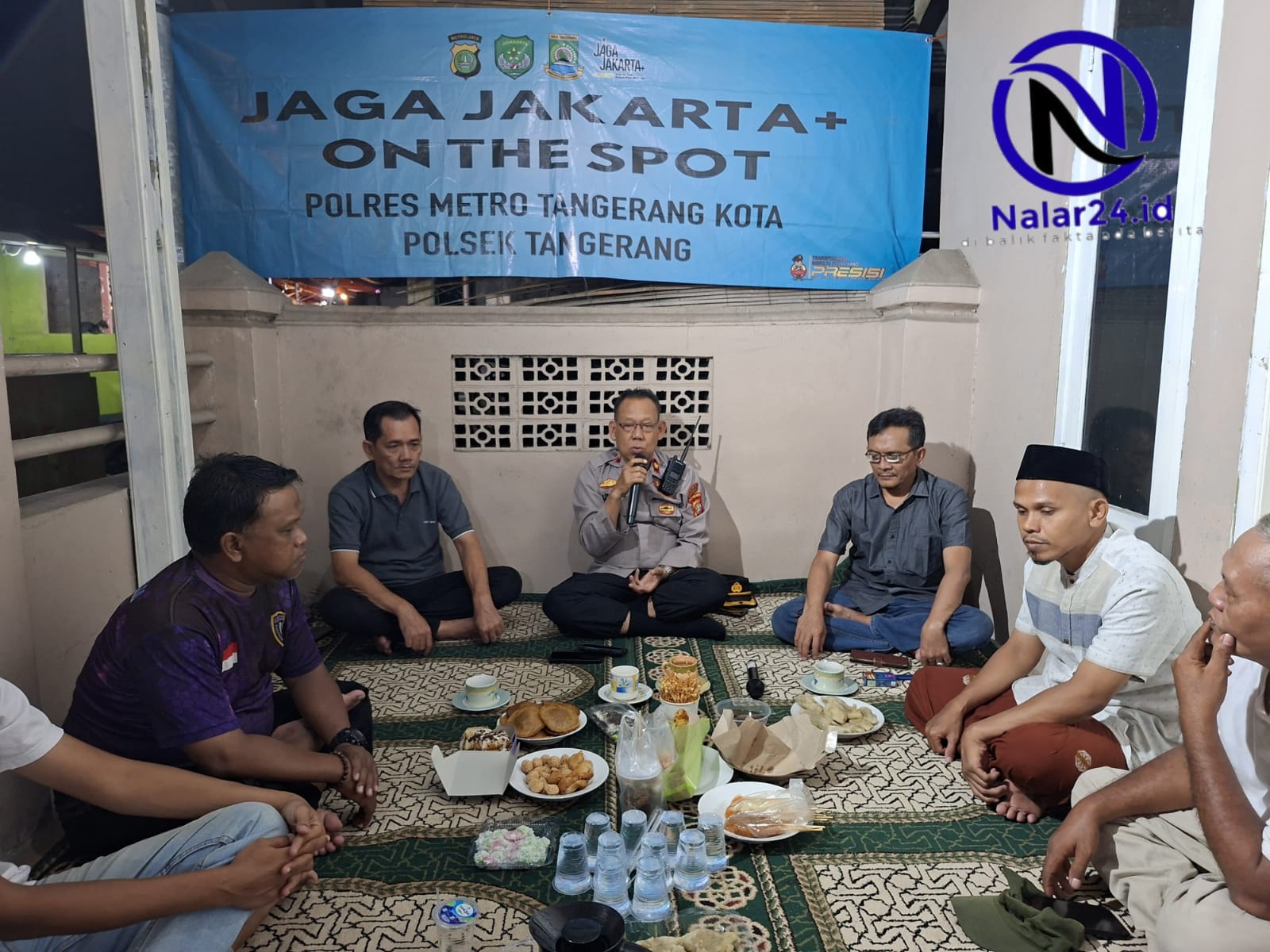 kapolsek tangerang ngopi kamtibmas on the spot sukasari