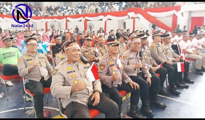 Jajaran Polres Metro Tangerang Kota hadir dalam kegiatan Silaturahmi Kebangsaan di GOR Nambo
