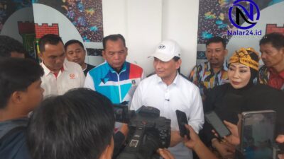 Wakil Gubernur Banten Dimyati Natakusumah saat memberikan keterangan di Nyimas Banten Open Tournament II di Wisma Kitri Bakti Curug Sabtu (15/08/2026