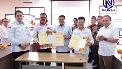 Penandatanganan kerjasama Program Jaga Pangan antara ABPEDNAS, Kejaksaan Agung dan Pemkab Tangerang di Puskagro Sepatan