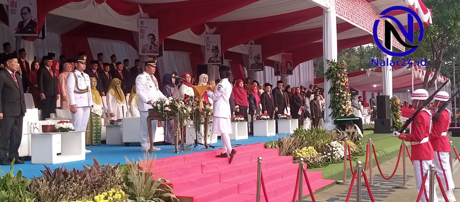 Momen khidmat Wali Kota Tangerang bersama Forkopimda saat upacara 17 Agustus