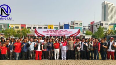 Wali Kota Tangerang dan Kapolres bersama scooteris di Mapolres Metro Tangerang