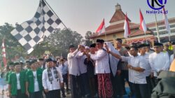 Wakil Walikota Tangerang Maryono Lepas Pawai Maulid dengan Kibarkan Bendera Start
