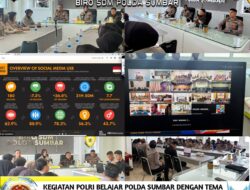 Polda Sumbar Bekali 490 Personel Kemampuan Komunikasi dan Pengelolaan Media Lewat Program Polri Belajar