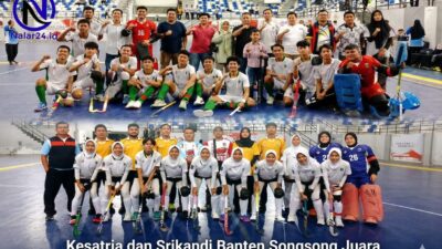 Foto tim hoki putra dan putri Banten Kejurnas 2026
