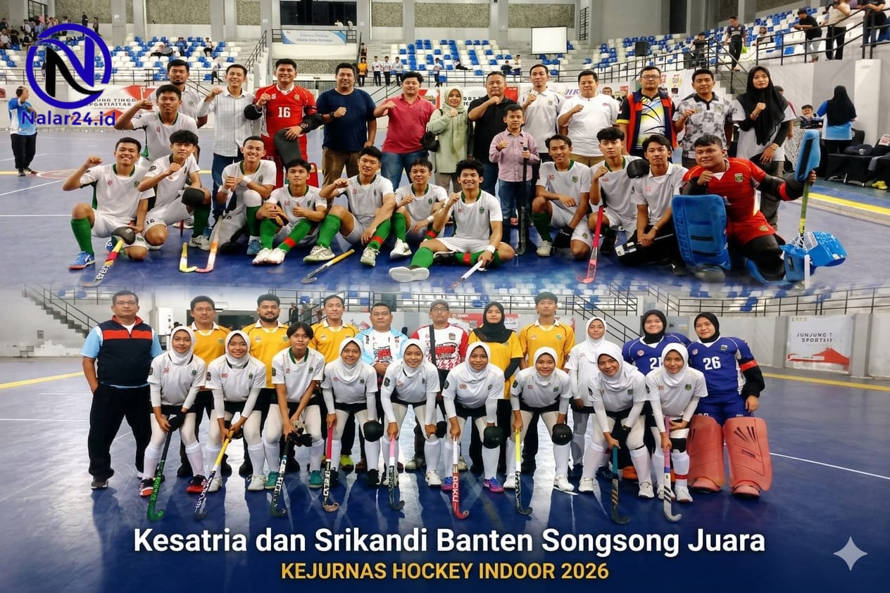 Foto tim hoki putra dan putri Banten Kejurnas 2026