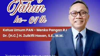 Menko Pangan RI, Dr. (H.C.) H. Zulkifli Hasan, S.E., M.M.