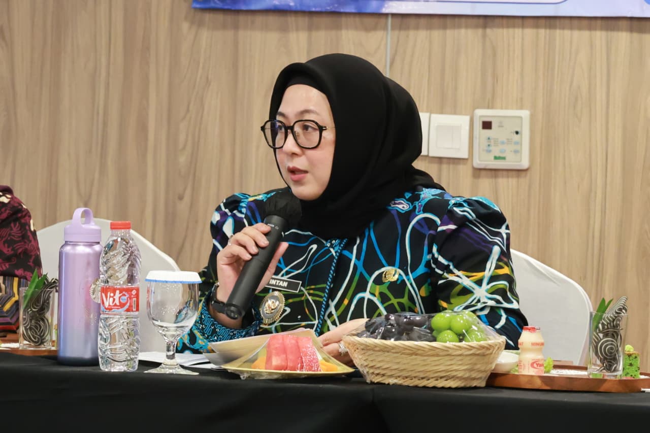 Wakil Bupati Tangerang Intan Nurul Hikmah saat memberikan sambutan pada sosialisasi iBangga
