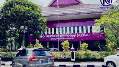 Gedung DPRD Kabupaten Tangerang tempat dilaksanakannya Rapat Dengar Pendapat terkait proyek Hutan Bambu Cisoka anggaran Rp1,8 miliar