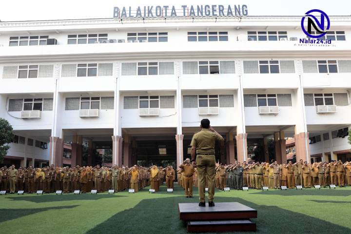 Apel aparatur di halaman Balai Kota Tangerang Pemkot tambah tunjangan PPPK