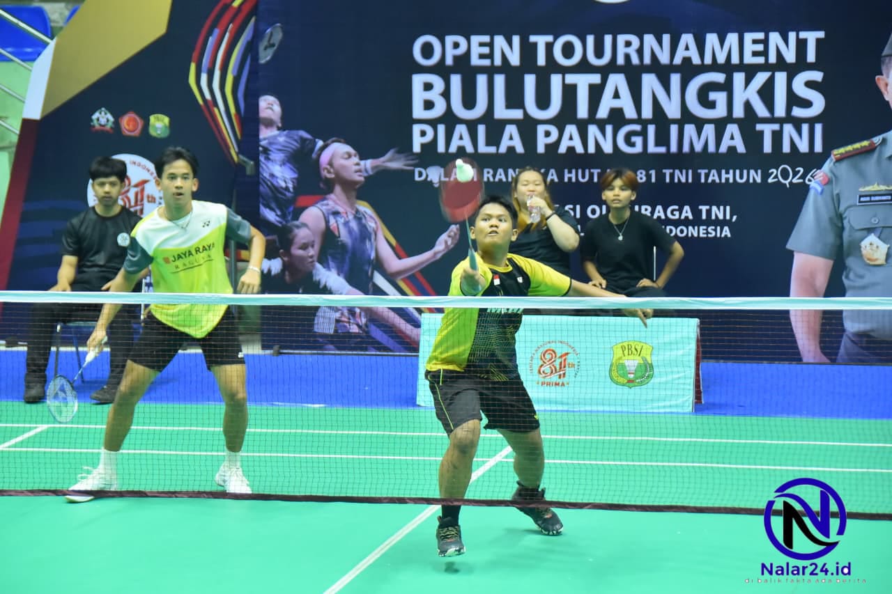 Pertandingan ganda putra Piala Panglima TNI 2026