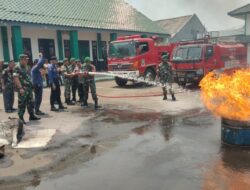 Kodim 0506/Tgr Latih Warga Padamkan Api, Sinergi TNI-Polri-Damkar Jadi Kunci